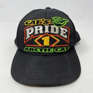 Vintage Arctic Cat Cat's Pride Hat Snowmobile Snow‎ Machine Adjustable Adult Cap